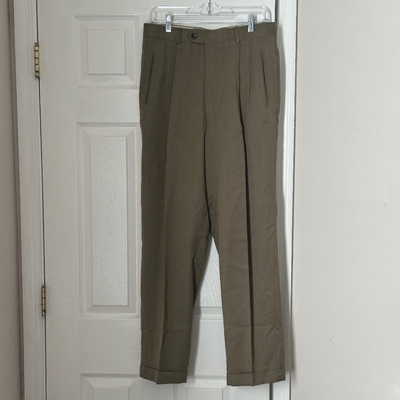 Men's Pronto-Uomo Slacks Pants Size 34R  Suit Separate Dress Pant - Picture 1 of 6